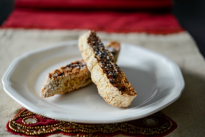 Sea Salt Dark Chocolate Cherry Biscotti