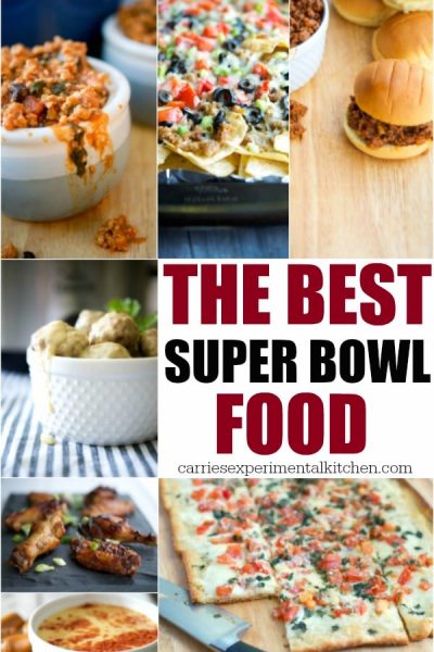 The Best Super Bowl Food collage.