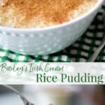 Bailey's Irish Cream Rice Pudding has a deliciously creamy, nutty flavor and makes a tasty dessert the entire family will love. 