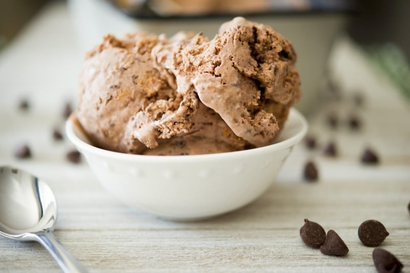 Chocolate Chocolate Chip Peanut Butter Swirl Ice Cream