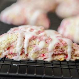 Raspberry Lemon Cream Cheese Scones