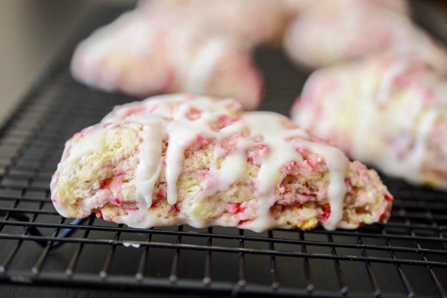 Raspberry Lemon Cream Cheese Scones