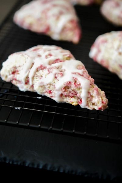 Raspberry Lemon Cream Cheese Scones