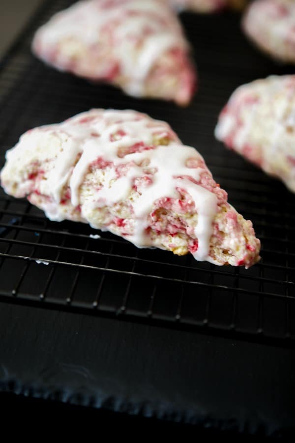 Raspberry Lemon Cream Cheese Scones 