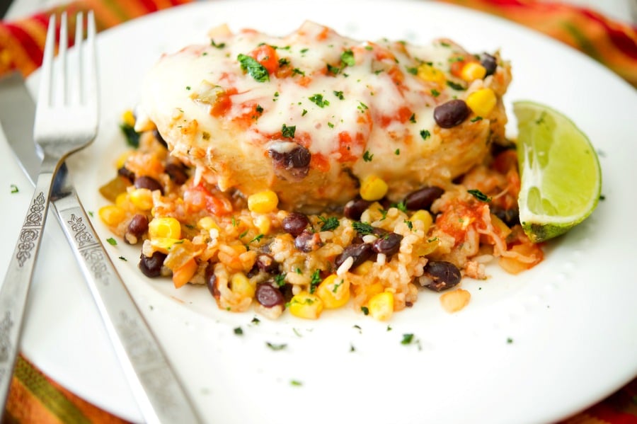 Slow Cooker Tex Mex Chicken and Rice