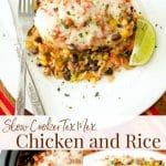 Slow Cooker Tex Mex Chicken and Rice made with black beans, corn, salsa and boneless chicken breasts is definitely for you. 