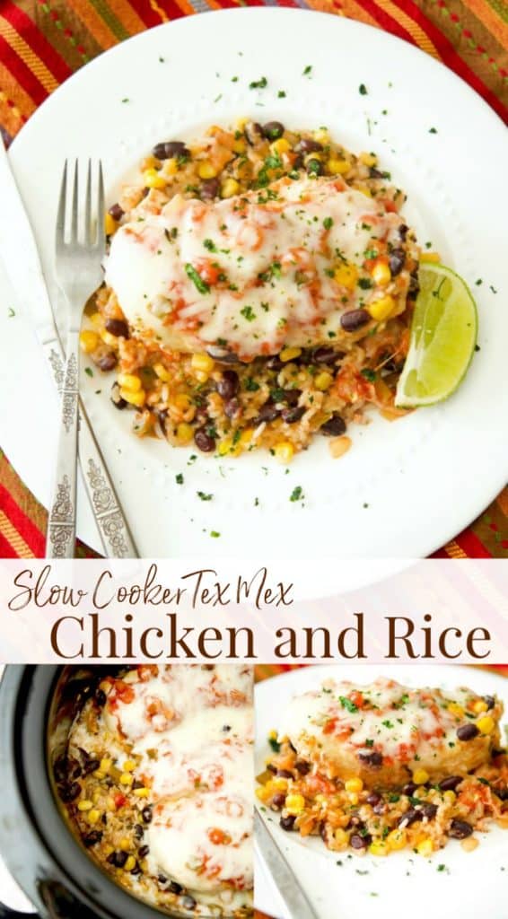 Slow Cooker Tex Mex Chicken and Rice made with black beans, corn, salsa and boneless chicken breasts is definitely for you. 