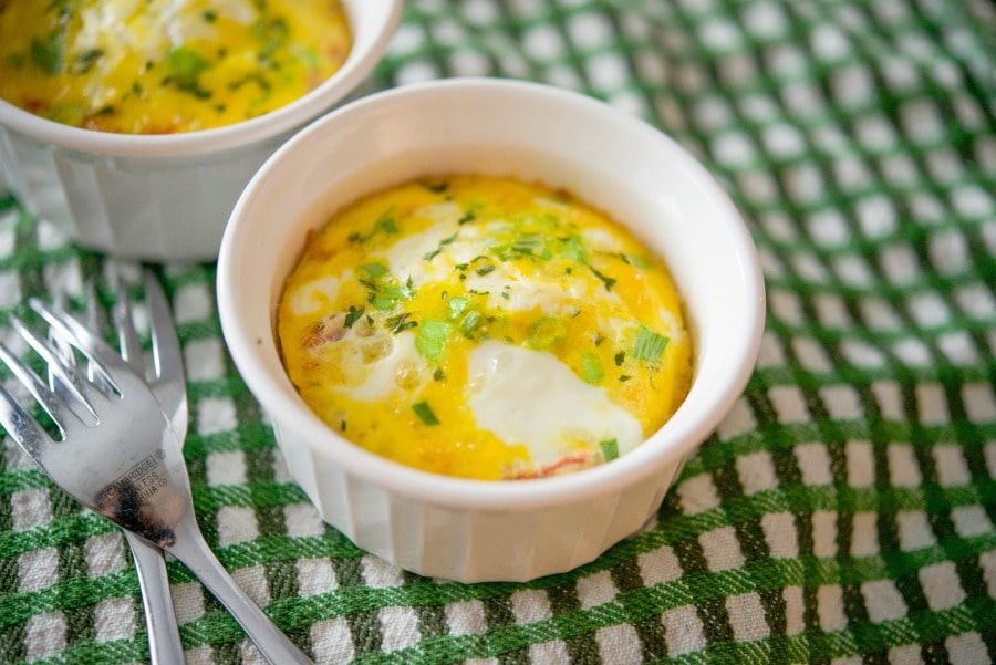 Sun Dried Tomato Baked Eggs