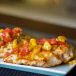 This Grilled Chicken with Summer Fruit Salsa made with fresh peaches, mangoes and tomatoes is guaranteed to be a new Summer favorite.
