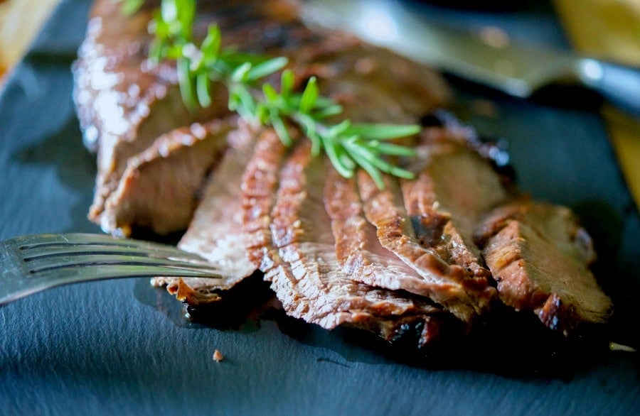 Red Wine Rosemary Marinated London Broil