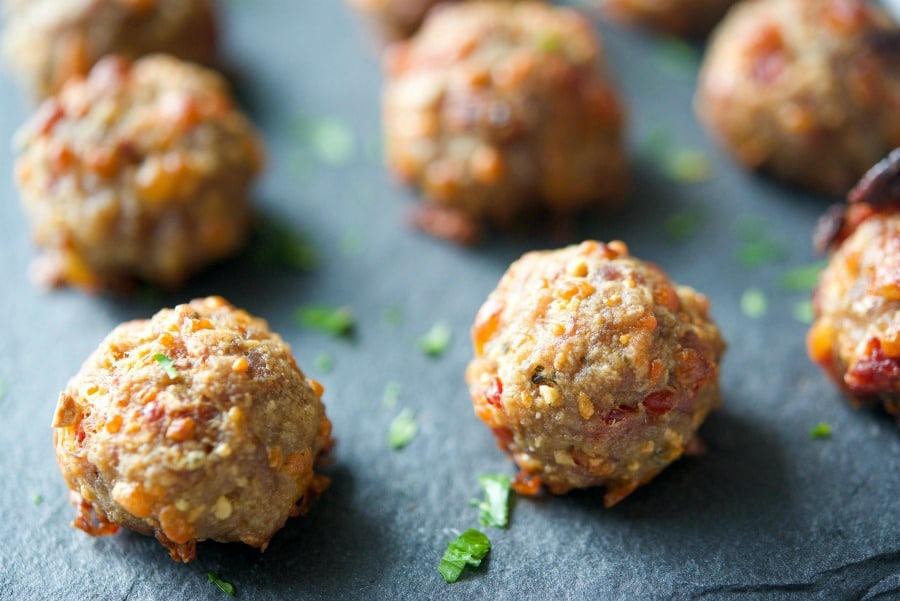 Cheesy Italian Sausage Meatballs