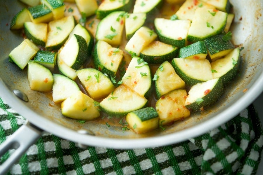 Chili Lime Sauteed Zucchini