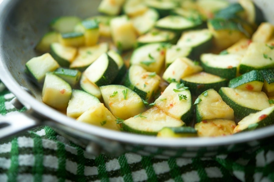 Chili Lime Sauteed Zucchini