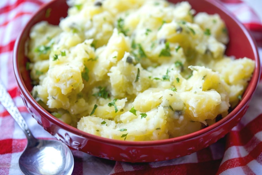 Lemon Caper Vinaigrette Potato Salad