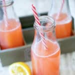 Homemade Strawberry Lemonade is a simple to make, cool, refreshing drink made with fresh strawberries, lemon juice, sugar and water. 