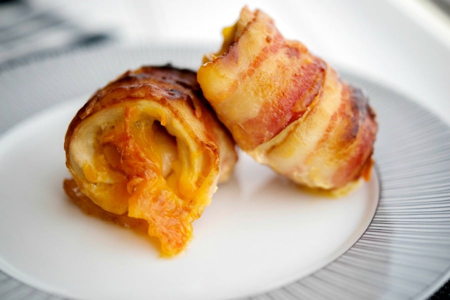 Cheddar Bacon Wrapped Chicken