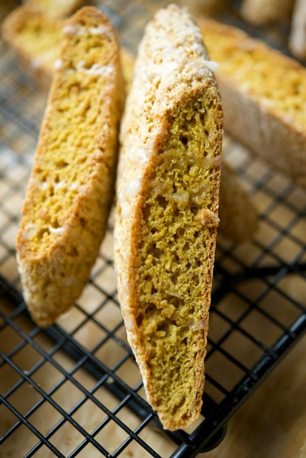 These Pumpkin Spice Biscotti are softer than these traditional Italian cookies, but they're loaded with Fall flavors and perfect for dunking! 