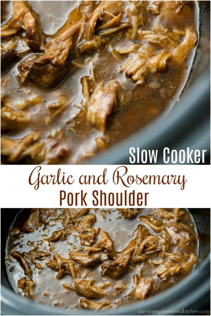 A close up of food, with Pork and Slow Cooker