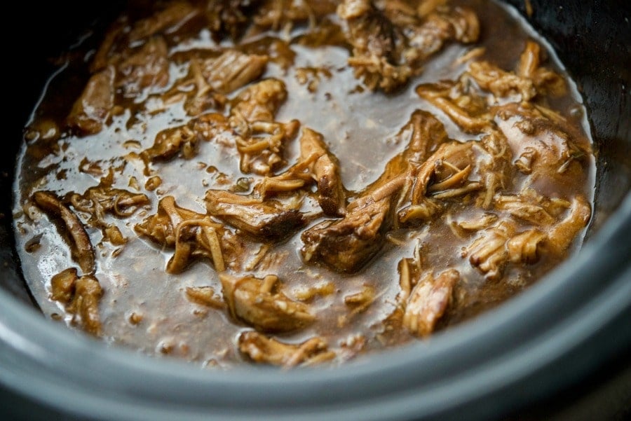 Slow Cooker Garlic and Rosemary Pork Shoulder