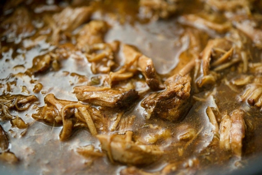 Slow Cooker Garlic and Rosemary Pork Shoulder