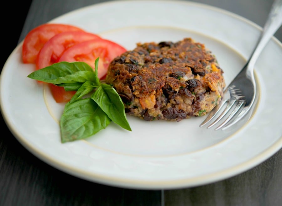 Caprese Black Bean Burger