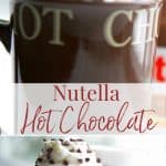 This Nutella Hot Chocolate has been lightened up using 2% milk, but you won't miss the rich, creamy hazelnut chocolate flavor!
