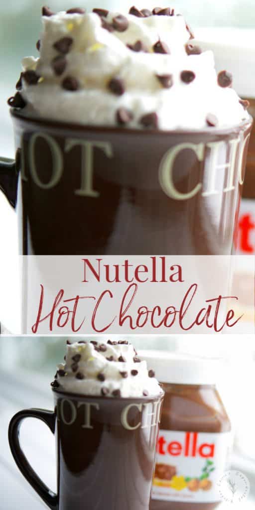 This Nutella Hot Chocolate has been lightened up using 2% milk, but you won't miss the rich, creamy hazelnut chocolate flavor!