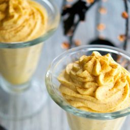 A glass of Pumpkin mousse