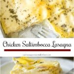 Chicken Saltimbocca Lasagna collage photo