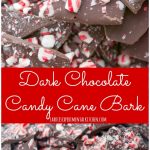 Looking for a quick and easy holiday dessert to bring to a last minute gathering? This Dark Chocolate Candy Cane Bark is perfect!