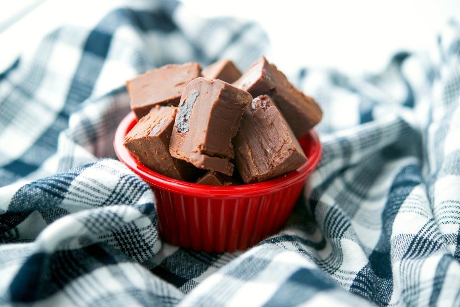 Dark Chocolate Cherry Fudge