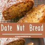 Date Nut Bread is one of my favorite quick breads to make during the holidays. Top it with a little cream cheese and breakfast is served! 