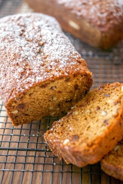 Date Nut Bread is one of my favorite quick breads to make during the holidays. Top it with a little cream cheese and breakfast is served! 