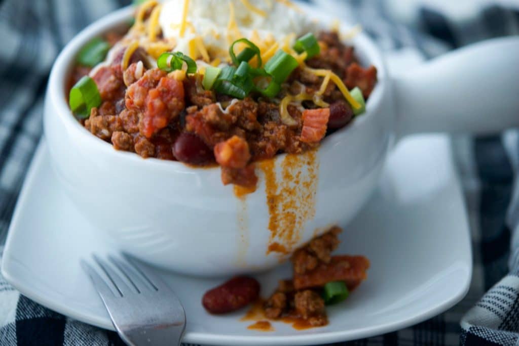 A bowl of Chorizo Chili