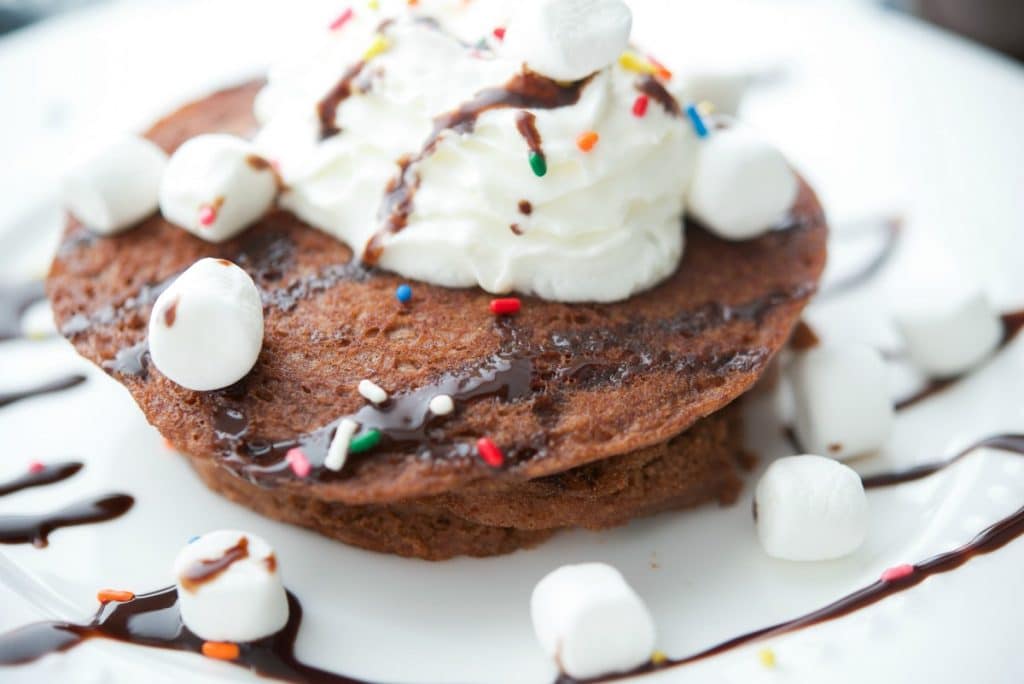 Hot Chocolate Pancakes