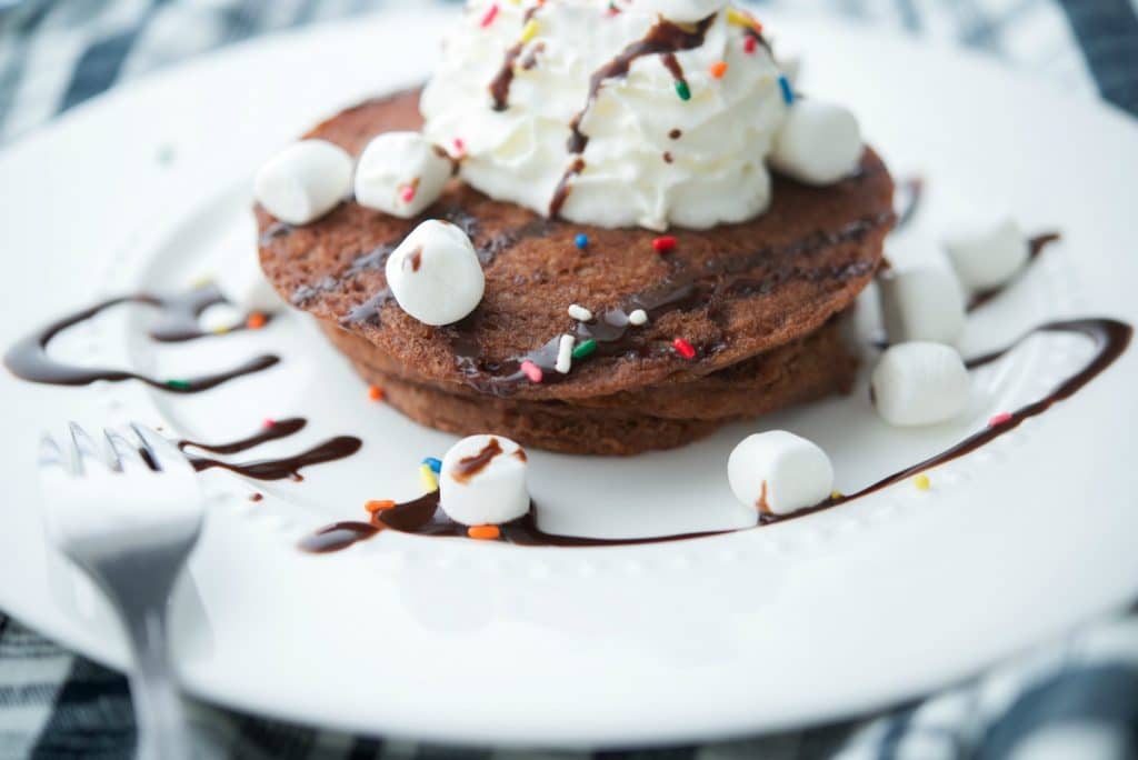 Hot Chocolate Pancakes