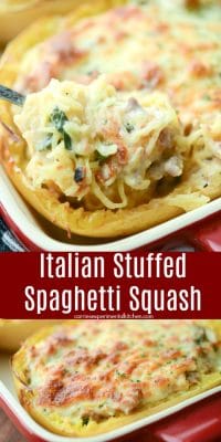 Italian Stuffed Spaghetti Squash | Carrie’s Experimental Kitchen