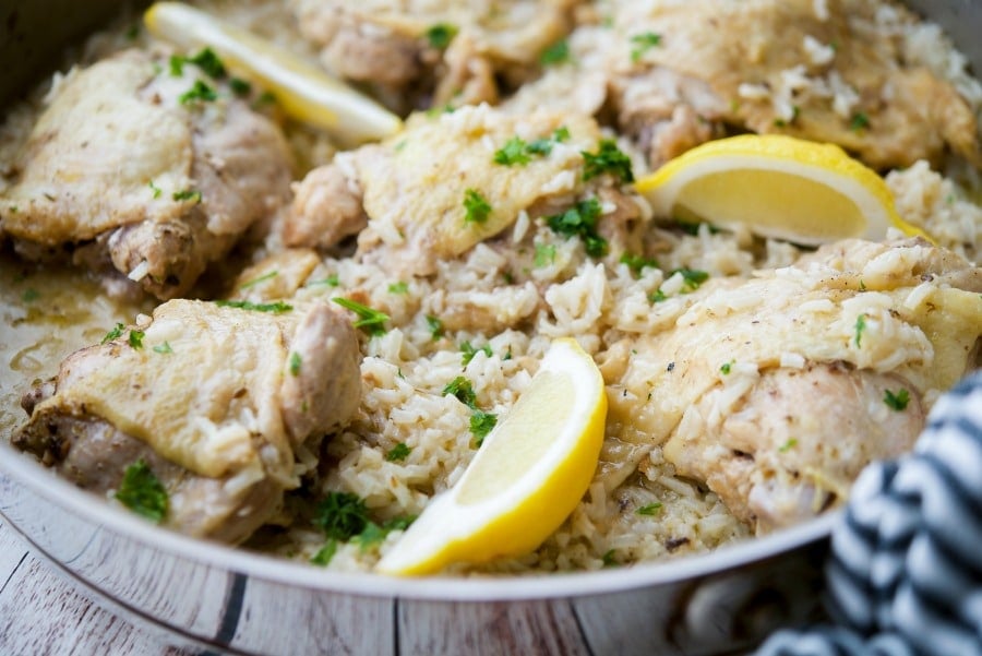 Skillet Greek Chicken & Rice