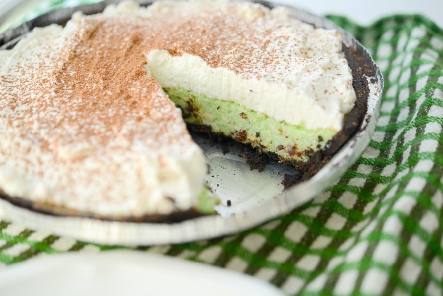 Chocolate Chip Mint Pie