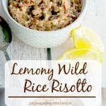 This Lemony Wild Rice Risotto is so light and flavorful, it would taste fantastic as a side dish served with any main entree. 