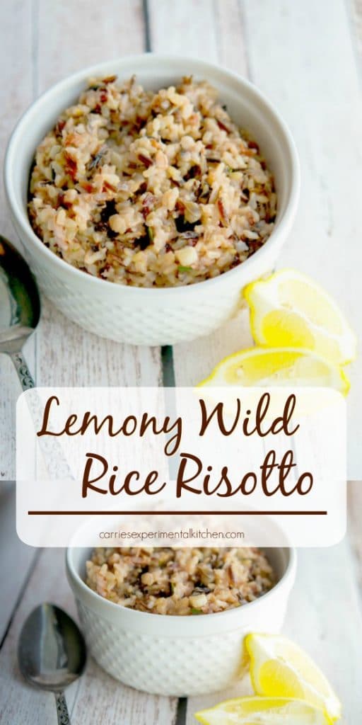 This Lemony Wild Rice Risotto is so light and flavorful, it would taste fantastic as a side dish served with any main entree. 