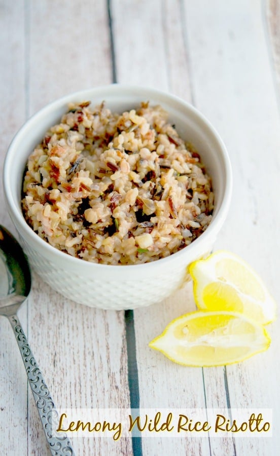 This Lemony Wild Rice Risotto is so light and flavorful, it would taste fantastic as a side dish served with any main entree. 