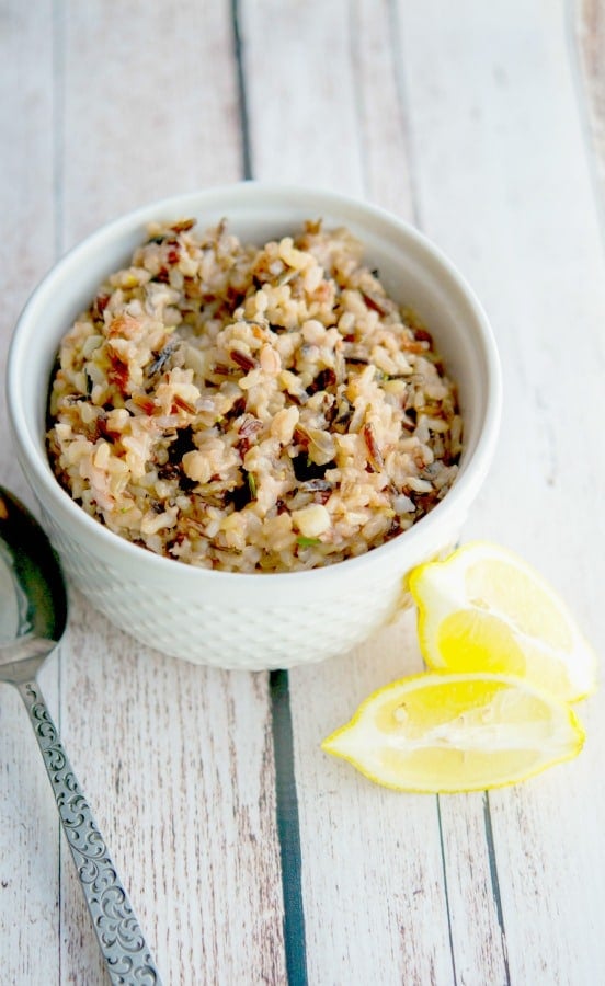 This Lemony Wild Rice Risotto is so light and flavorful, it would taste fantastic as a side dish served with any main entree. 