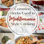 a large collage of different mediterranean recipes
