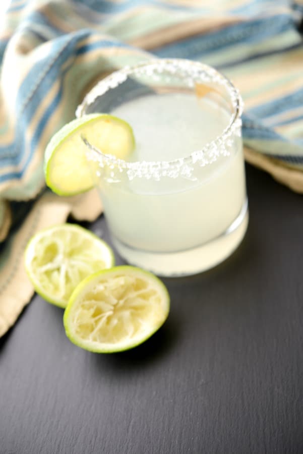 Enjoy the flavor of a classic Margarita at home made with Patron Silver Tequila, Contreau, fresh squeezed lime juice and simple syrup.