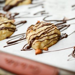 Chocolate Drizzled Coconut Macaroons