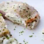 Cream Cheese and Chive Stuffed Pork Chops