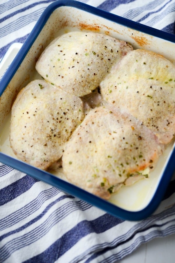 Cream Cheese and Chive Stuffed Pork Chops are a simple to make, quick weeknight meal that are gluten free, low carb and Keto Diet friendly.