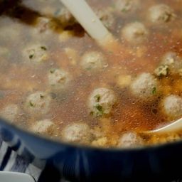 Sciusceddu (Italian Meatball and Egg Soup)