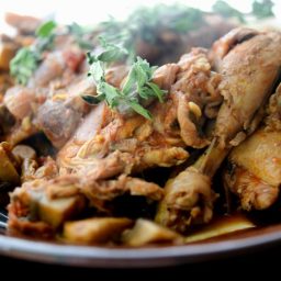 Chicken Cacciatore on a plate